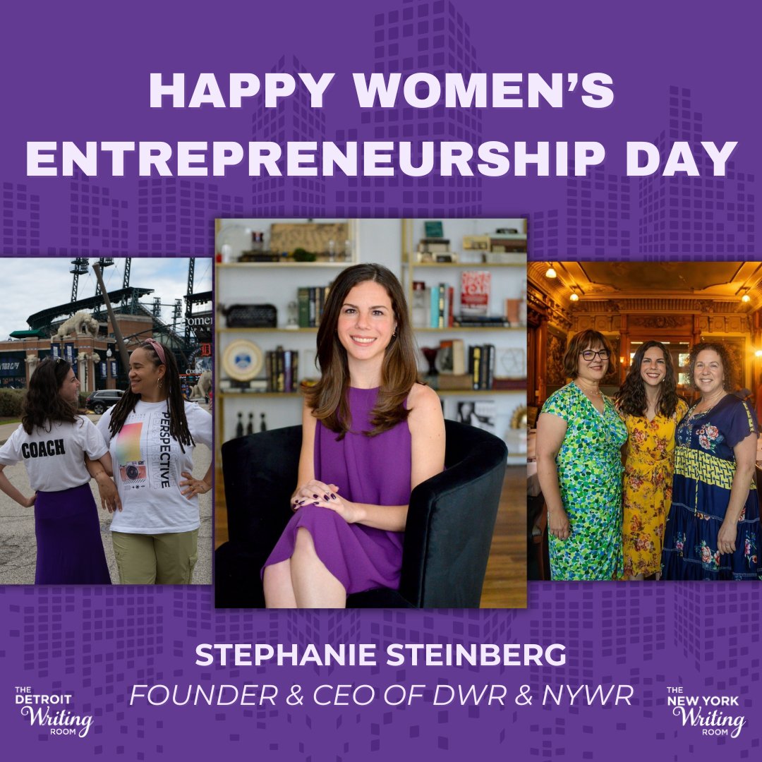 Happy #WomensEntrepreneurshipDay! 🌟

Today, we celebrate <a href="/Steph_Steinberg/">Stephanie Steinberg</a>, founder and CEO of DWR &amp; <a href="/nycwritingroom/">New York Writing Room</a>, who went from writing about entrepreneurs to becoming one! Her journey proves that with passion, dreams become reality. Here’s to fearless women everywhere! 💫