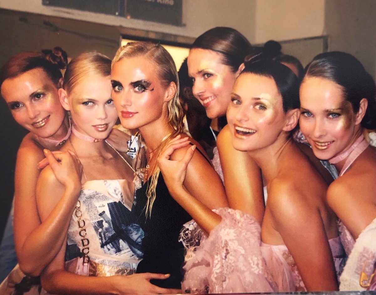 The models backstage at Christian Dior by ✨John Galliano✨ Fall