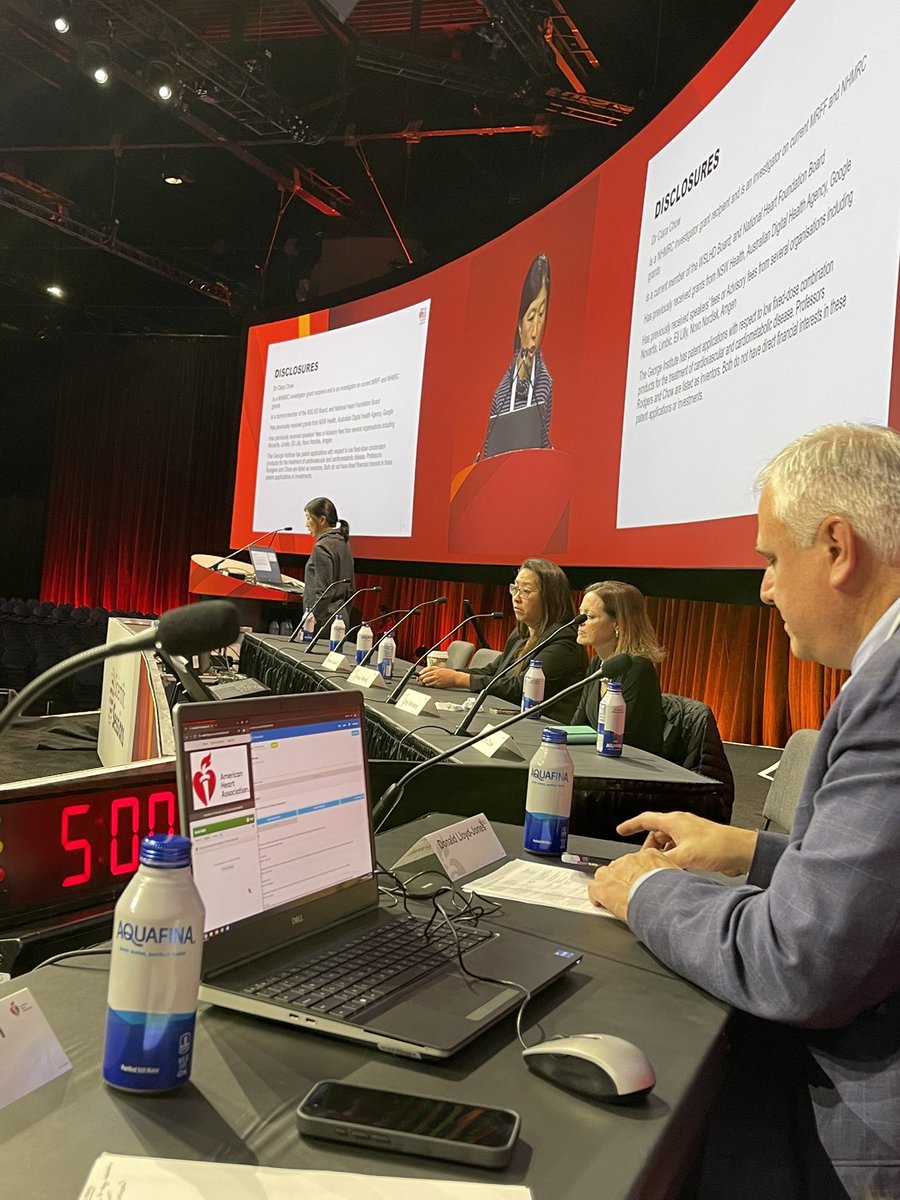 AnastasiaSMihai's tweet image. It was a joy to be co-Moderator for this #AHA24 #LBS 🔥 @AHAScience &amp;amp;🌟Faculty- both triallists @ProfKausikRay &amp;amp;
Discussants👏👏

Congratulations Discussant @clara_chow

@dramitkhera @JoChikweMD