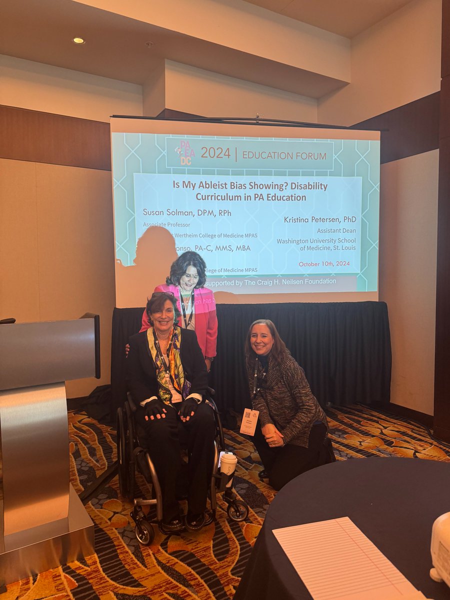 RBP Co-founder, Dr. Susan Solman speaking at a national conference - making a difference so future #physicianassistants are better equipped to care for #patients with #disabilities!
#Education #disability #healthcare #professor #medical #accessible #RawBeautyProject #ADA #medical