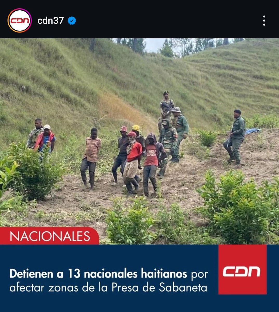 Felicitó al <a href="/senpard/">Servicio Nacional de Protección Ambiental</a> por la intervención en la cuenca alta del río San Juan, deben comunicarle a <a href="/MigracionRDo/">Dirección General de Migración</a> <a href="/EjercitoRD/">Ejército de República Dominicana</a> que en todas esas comunidades la población #haitianos ilegal es más joven que los dominicanos que viven allí, un peligro.
<a href="/SanJuanprovinci/">San Juan RD</a> <a href="/SuroUnidos/">SUROESTE UNIDOS POR EL AGUA Y LA VIDA</a>