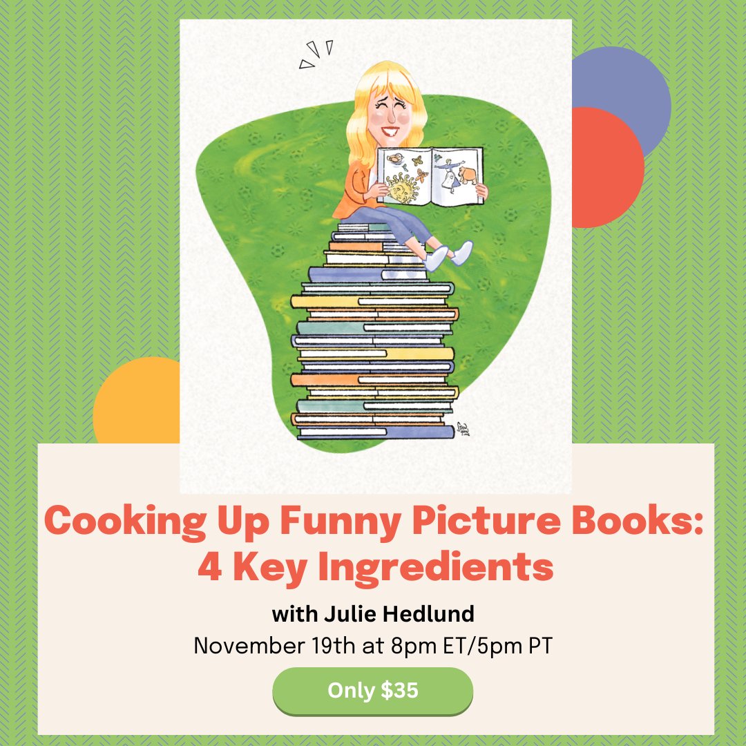 LAST DAY to sign up for COOKING UP FUNNY #PictureBooks: 4 Key Ingredients! TOMORROW at 8pm ET/5pm PT - a fun-filled webinar where we'll dive into the secret sauce of writing laugh-out-loud PBs. Replay available. #kidlit #kidlitart buff.ly/40WVpoB