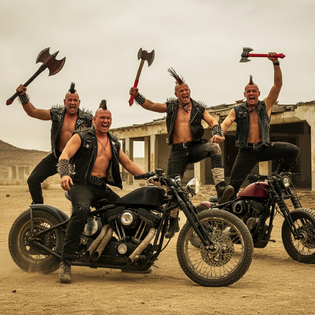 hajime2e's tweet image. AIが考える「199X年の人々」