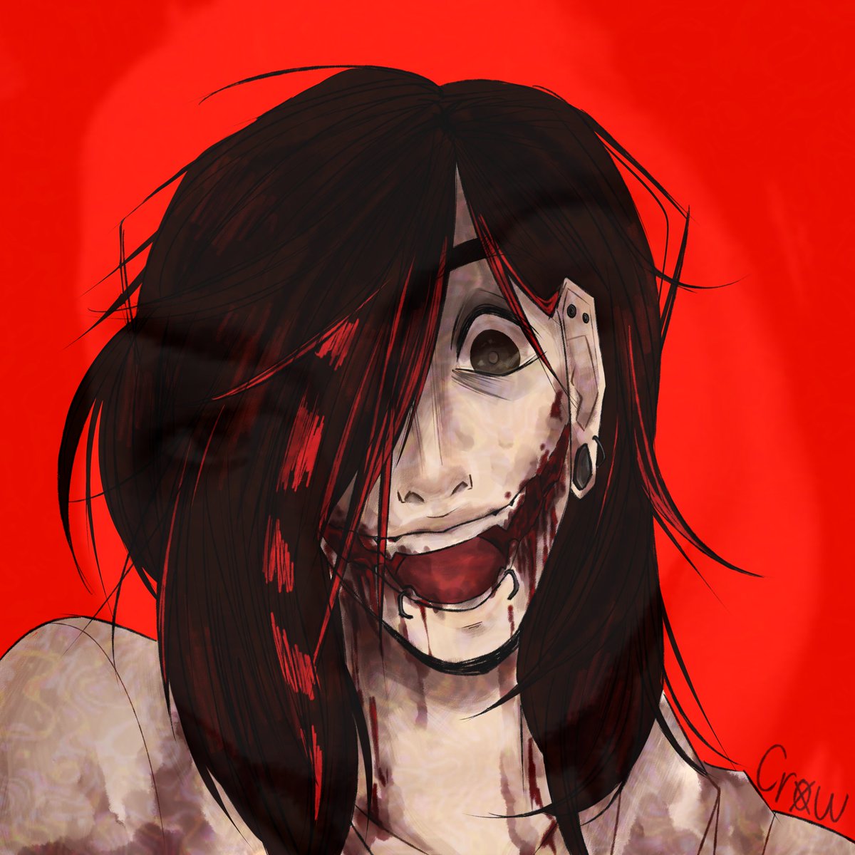 FlowerCatButter's tweet photo. i need a pinned so haiii hai everyone im crow the epic vtuber creature . my page is wiped rn but i draw and i rlly RLLY like creepypasta  anddd tf2 and my ocs :333 follow me for silly posting https://t.co/eeKHrD1D86