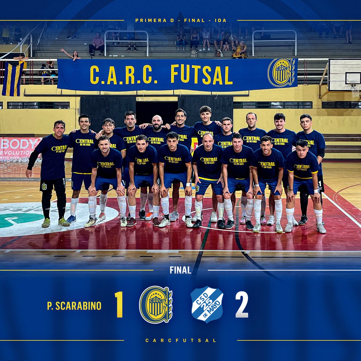 #FutsalAFA | Fue derrota 2 a 1 en la final de ida en condición de local, el autor del tanto auriazul fue Scarabino.

¡Vamos con todo, a revertir la historia en Buenos Aires! #VamosCanalla🇺🇦