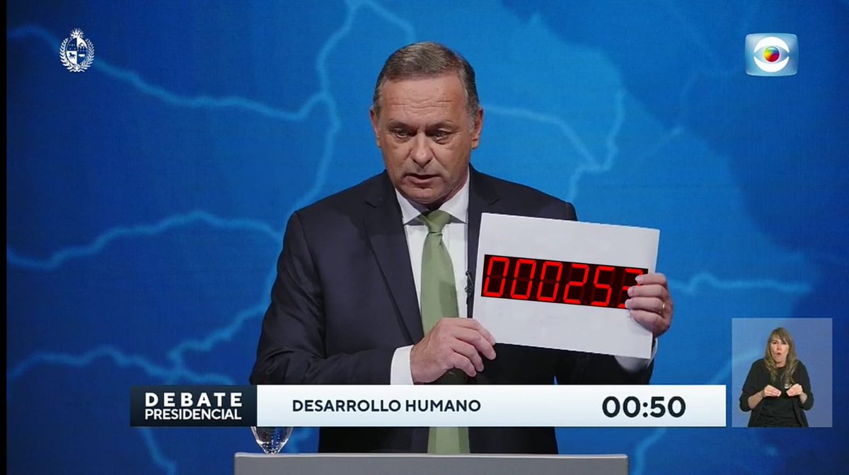 Acá están las veces que voy nombrando al Frente Amplio en lo que va del Debate.