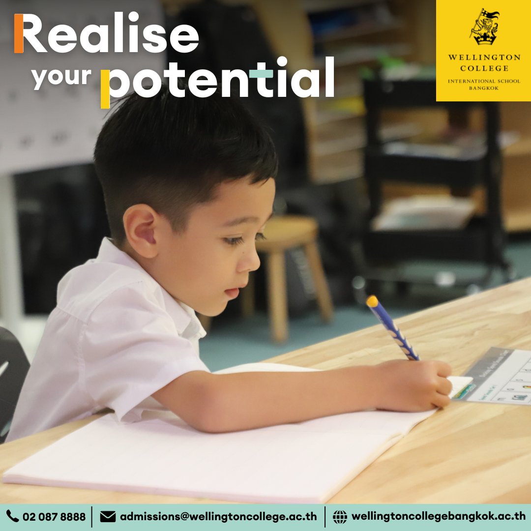 At Wellington College Bangkok we ensure that every child realises their full potential. Whatever their age, whatever their dreams, whatever their passion. We welcome children from 2-18 in search of an outstanding British education in Bangkok. Admissions@wellingtoncollege.ac.th