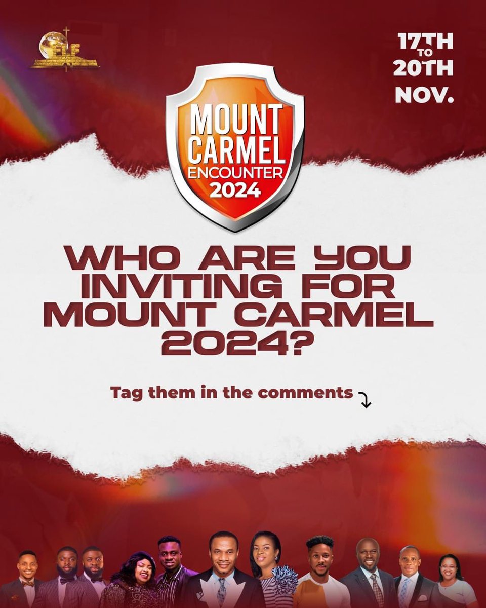 Mount Carmel conf 2024 
Sun 17 - Wed 20 November 
@ #fulllifenoahsarkuyo 

#nomanbutjesus