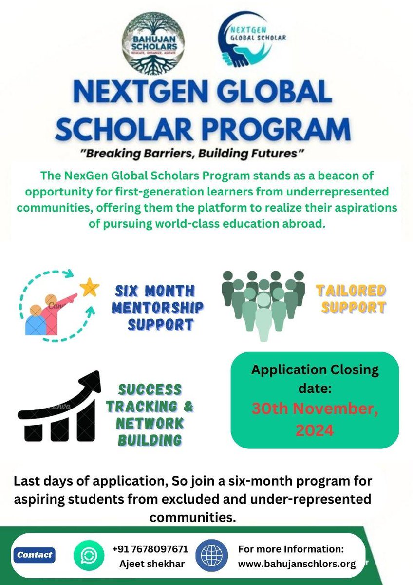 ajeetshekhar5's tweet photo. https://t.co/HHaYtXHqh9

Last day of application -30th November https://t.co/3a35uaQGPj