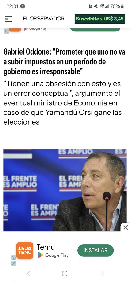 Gonzalomaciel2's tweet photo. @OrsiYamandu acaba de prometer en el debate, que no va aumentar impuestos.
Su posible ministro de Economía, @OddoneGabriel dijo esto la semana pasada. https://t.co/ECwv1Dzztt
