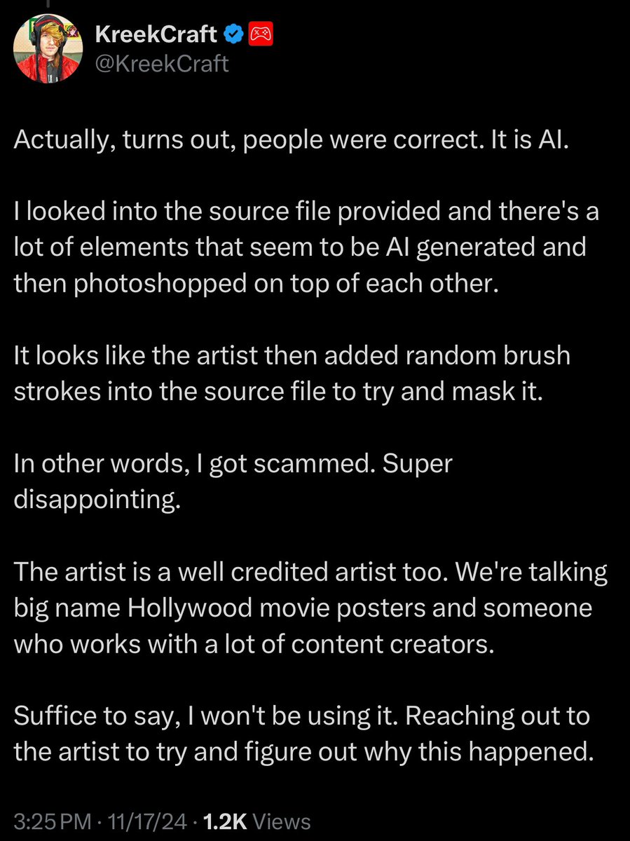 CadenPlayzRB's tweet photo. @KreekCraft @musathelayerr Wow, can’t trust anyone nowadays. https://t.co/GB19Oh2QbZ