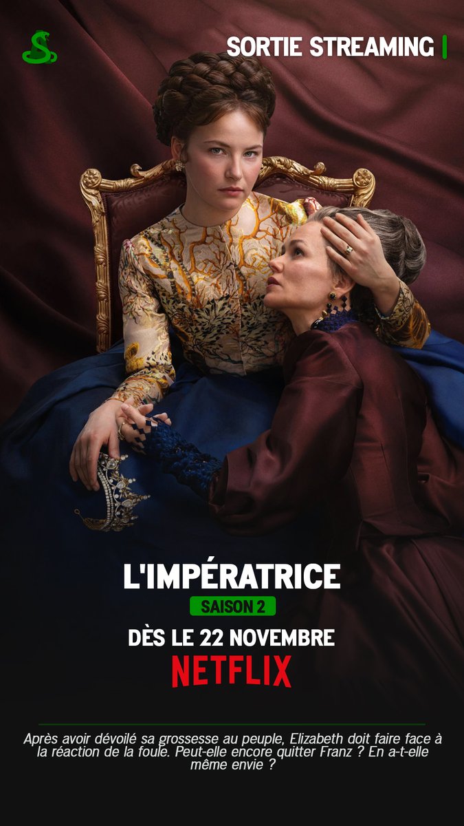 alxserix's tweet image. La saison 2 de #Limpératrice (#TheEmpress) est dès maintenant disponible en streaming sur @NetflixFR.

"Après avoir dévoilé sa grossesse au peuple, Elizabeth doit faire face à la réaction de la foule. Peut-elle encore quitter Franz ? En a-t-elle même envie ?"

#Netflix