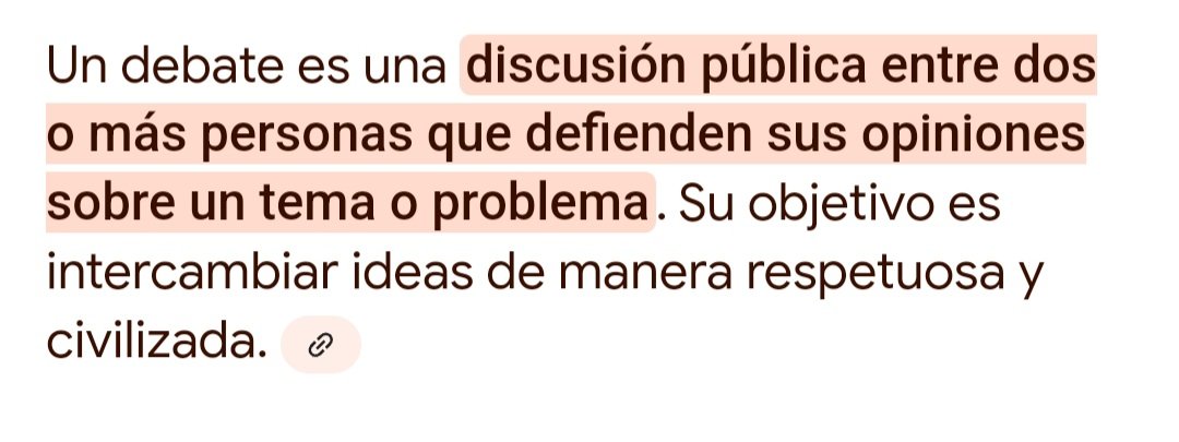 Queremos discusión.