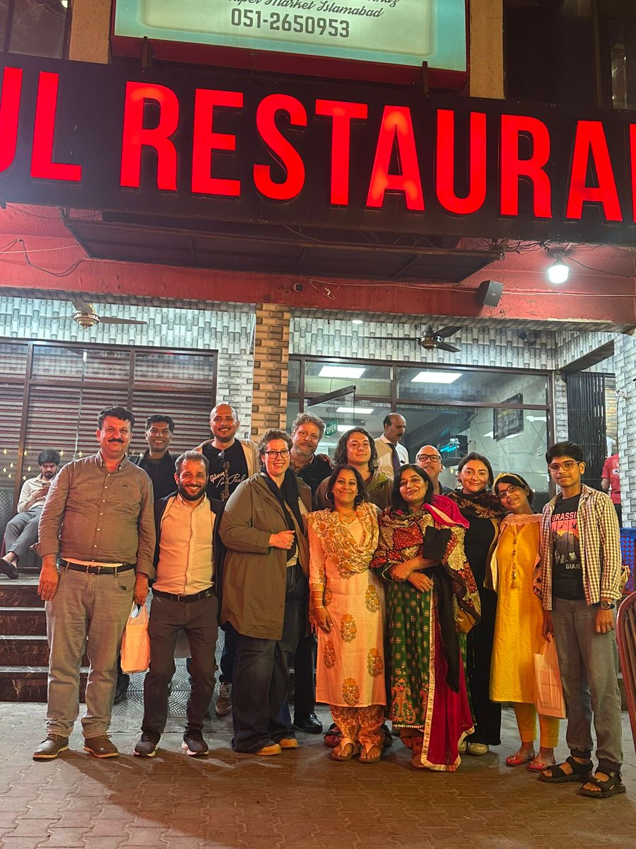 Our first full day in #Islamabad was mostly business and some fun! After a morning meeting with embassy staff, we reunited with our old partners, the Institute for Rural Management, at their HQ. We ended the day at dinner with local friends and great food in F-7!