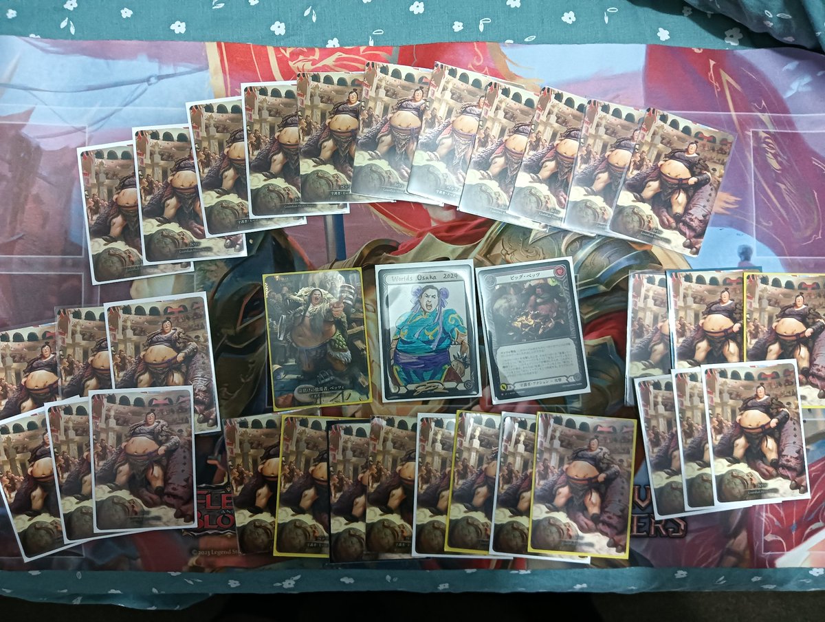 OnlyBetsys's tweet image. Back home, went 3-3 at Calling Osaka. I also collected over 30 Betsy Marvels with the current count at 91 Betsy Marvels. Also got a sweet Chunk Li Betsy from @Josephqiuart . Congrats also to @SamYOLO42 for the top 4 finish at Worlds #fabtcg @fabtcg