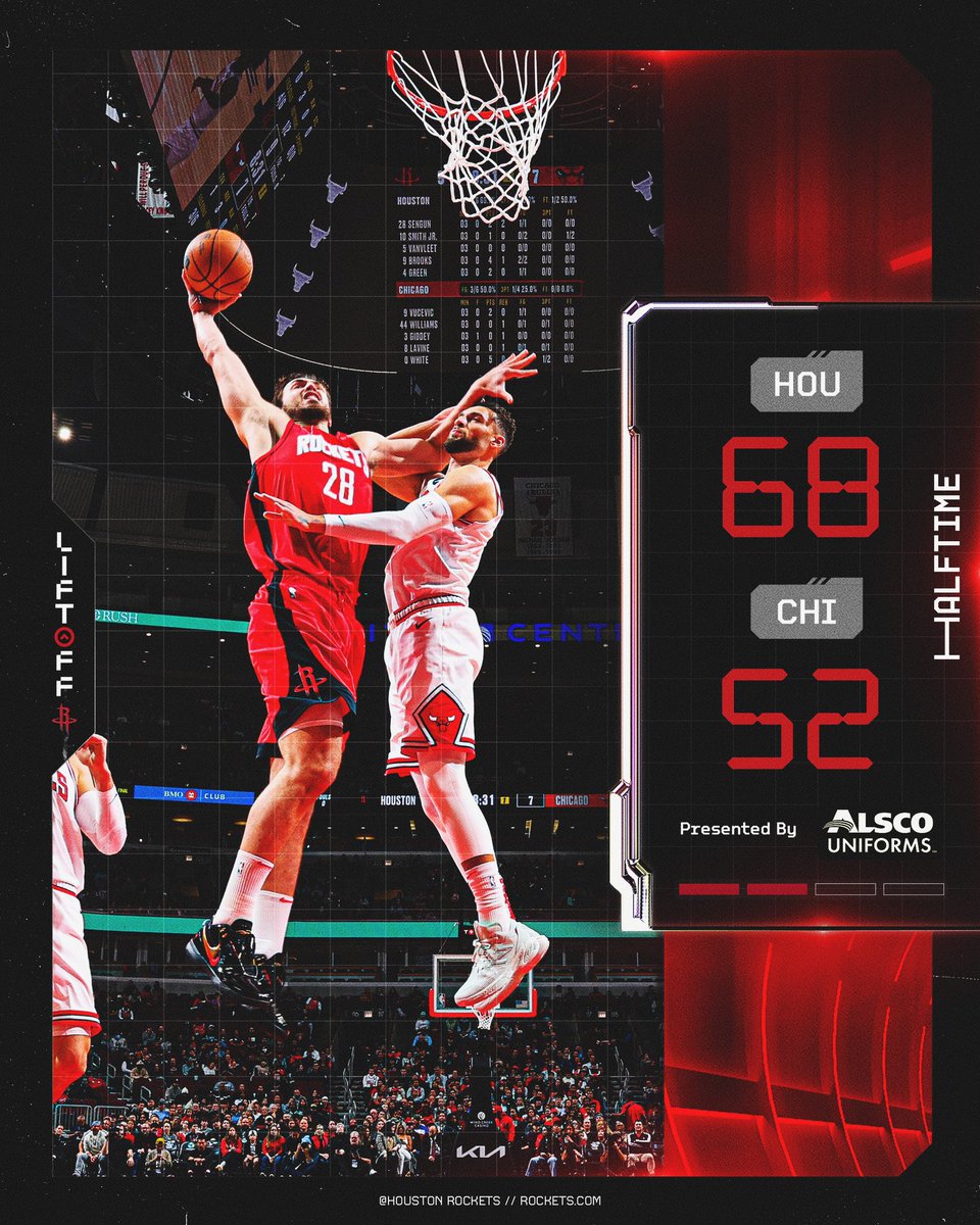Good half 👏

@AlscoUniforms | #Rockets