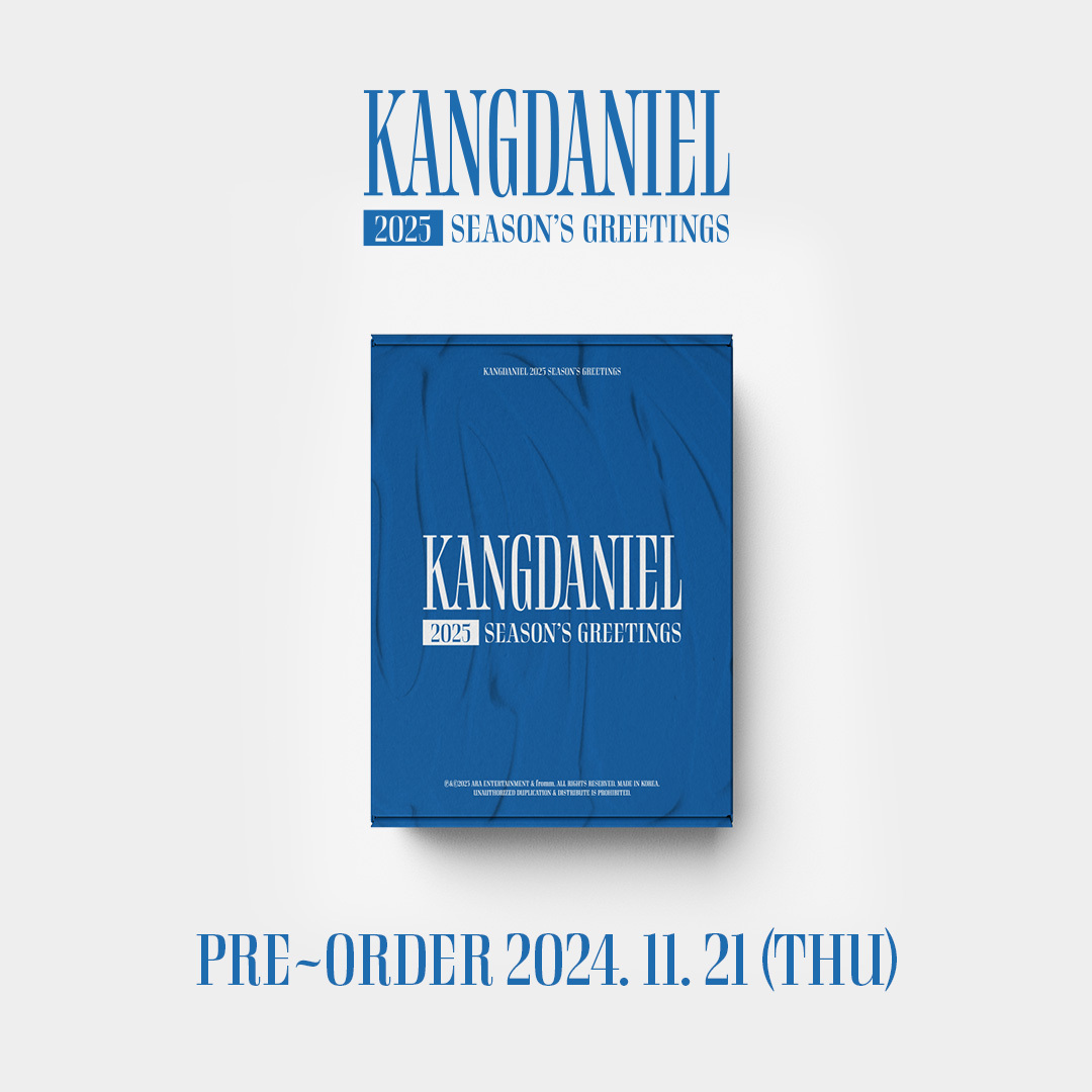 [📢] 강다니엘(KANGDANIEL) 2025 SEASON'S GREETINGS

PRE-ORDER
2024.11.21 (THU)

#강다니엘 #KANGDANIEL