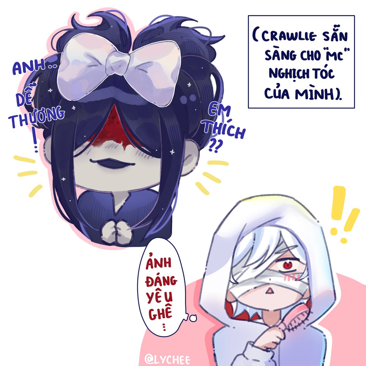 Lychee_hng's tweet image. #homicipher #mrcrawling #這いばい男 #文字化化