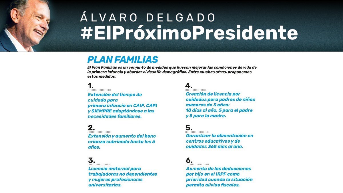 En nuestro Programa de Gobierno se crea a través de rentas generales el subsidio por maternidad, para mujeres profesionales y trabajadoras no dependientes, cualquiera sea el número de trabajadores que emplee. #DebateUy #ElPróximoPresidente