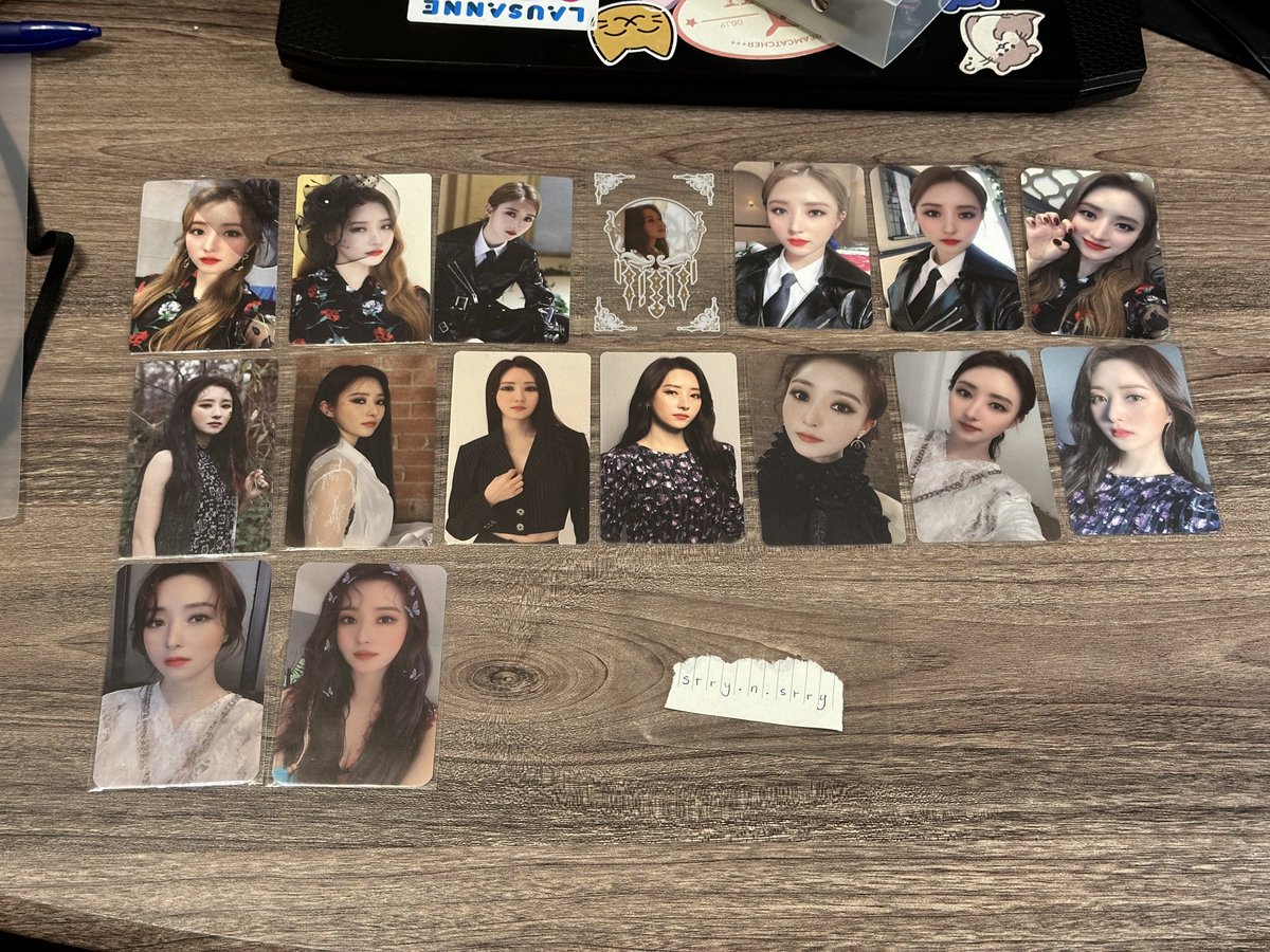 blooMelys's tweet photo. [WTS] Sua photocards

QYOP

DM if interested

discount if u buy a lot

ww shipping from Russia (some countries may be unavailable)

#dreamcatcherphotocard #dreamcatchersale #dreamcatchertrade #dreamcatcher #dreamcatcherphotocards #dreamcatcherwts #wtsdreamcatcher #sua #kpopsale https://t.co/QDulgYDWk3