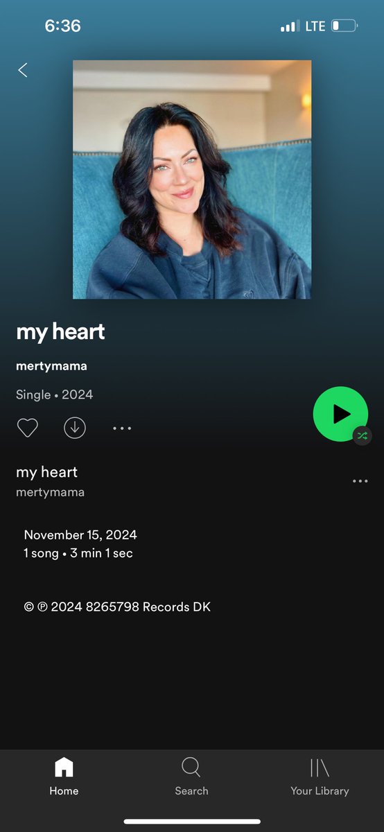 Mertymama's tweet photo. Check out my new single "my heart" distributed by @DistroKid and live on Spotify! https://t.co/iRuCN8DAs6 https://t.co/77ay8May3e