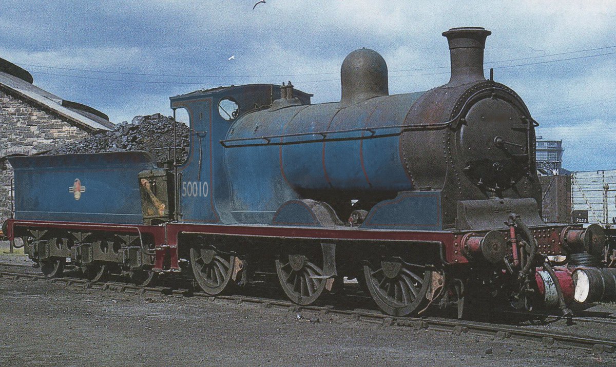 SortaScouse's tweet image. a collection of photos from the Hugh Parker collection after his visit to the North Western Region in 1963.

1. 50003 Departs Barrow with an express for Tidmouth

2. 50010 in store at Crovan's Gate Works

3. 50006 shunts at the harbour at Knapford

4. 50001 on shed at Tidmouth