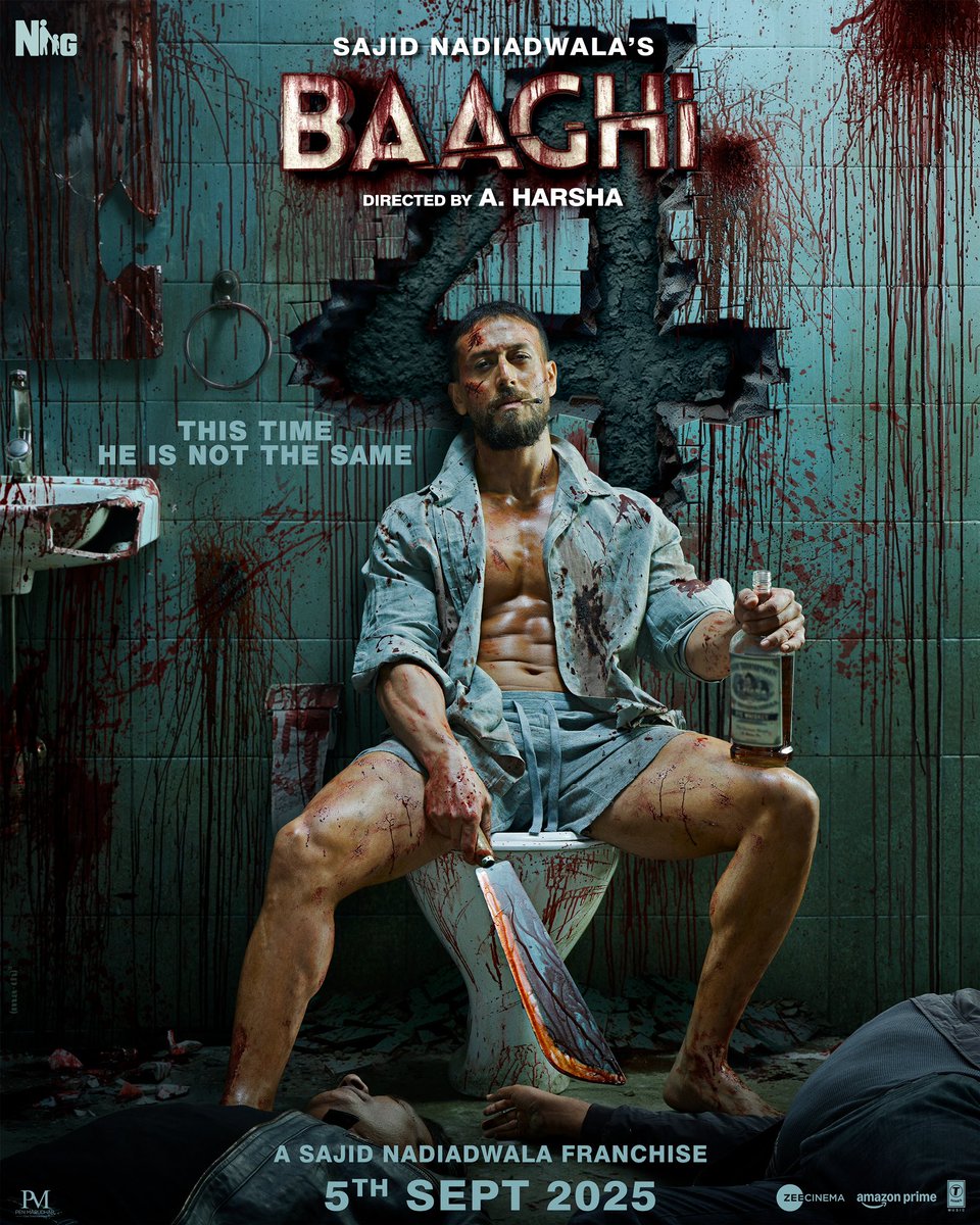 A Harsha (@nimmaaharsha) on Twitter photo A darker spirit, a bloodier mission. This time he is not the same!💥👊
#SajidNadiadwala’s #Baaghi4
Starring <a href="/iTIGERSHROFF/">Tiger Shroff</a>
<a href="/rajatsaroraa/">Rajat Arora</a>
<a href="/NGEMovies/">Nadiadwala Grandson</a> <a href="/WardaNadiadwala/">Warda S Nadiadwala 🐎</a>
<a href="/TSeries/">T-Series</a> <a href="/PenMovies/">Pen Movies</a> A darker spirit, a bloodier mission. This time he is not the same!💥👊
#SajidNadiadwala’s #Baaghi4
Starring <a href="/iTIGERSHROFF/">Tiger Shroff</a>
<a href="/rajatsaroraa/">Rajat Arora</a>
<a href="/NGEMovies/">Nadiadwala Grandson</a> <a href="/WardaNadiadwala/">Warda S Nadiadwala 🐎</a>
<a href="/TSeries/">T-Series</a> <a href="/PenMovies/">Pen Movies</a>