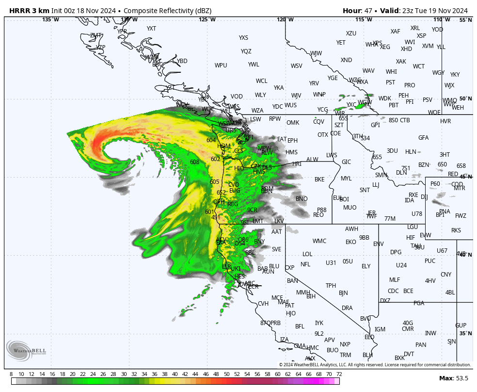 WhidbeyWXGuy's tweet photo. This storm will be incredible! The GFS has it deepening to around 940mb which is the equivalent pressure of a CAT 4 hurricane! It will be staying off the coast so no major windstorm is expected, but some serious impacts will be possible for some areas. #wawx #bcwx #orwx https://t.co/4UGJnFR6ur