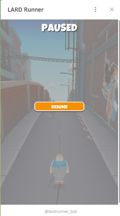 You can catch me in TG, gaming like a true degen.  

t.me/lardwhale