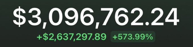 I MADE $3 MILLION TRADING #MEMECOINS.  

TO CELEBRATE I'M SPLITTING $20,000 OVER 10 LUCKY WINNERS!  

TO ENTER: LIKE, RETWEET, AND FOLLOW. WINNERS WILL BE ANNOUNCED IN 24 HOURS. 🚨