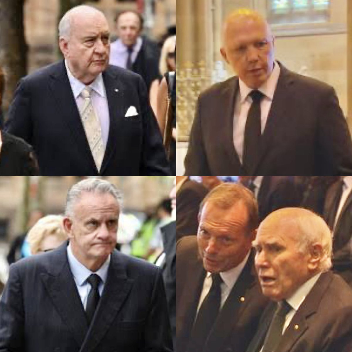 JayJay91341991's tweet image. Never forget! All these conservative pedo-lovers attended George Pell’s funeral. 
#AlanJones #auspol #LNPCrimeFamily