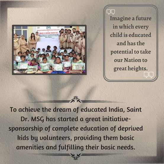Sarika71397750's tweet photo. Every children has right to education. It is compulsory of children's education for strong base of society.
Great social reformer &amp; spiritual Guru Saint Dr MSG inspired people to provide free education to very poor children. Dera Sacha Sauda volunteers provide
#GiftOfEducation https://t.co/nthJ1iUaIr