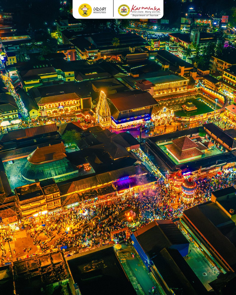 tourism_udupi's tweet photo. Sri Krishna Mutt Udupi 🙏
Deepostsava - 2024
#krishna #krishnamata #udupi #udupitourism #temple #tulunadu #temple #trending #photooftheday #dronephotography #deepostav #karnataka #karnatakatourism https://t.co/vY6pRjOLOA