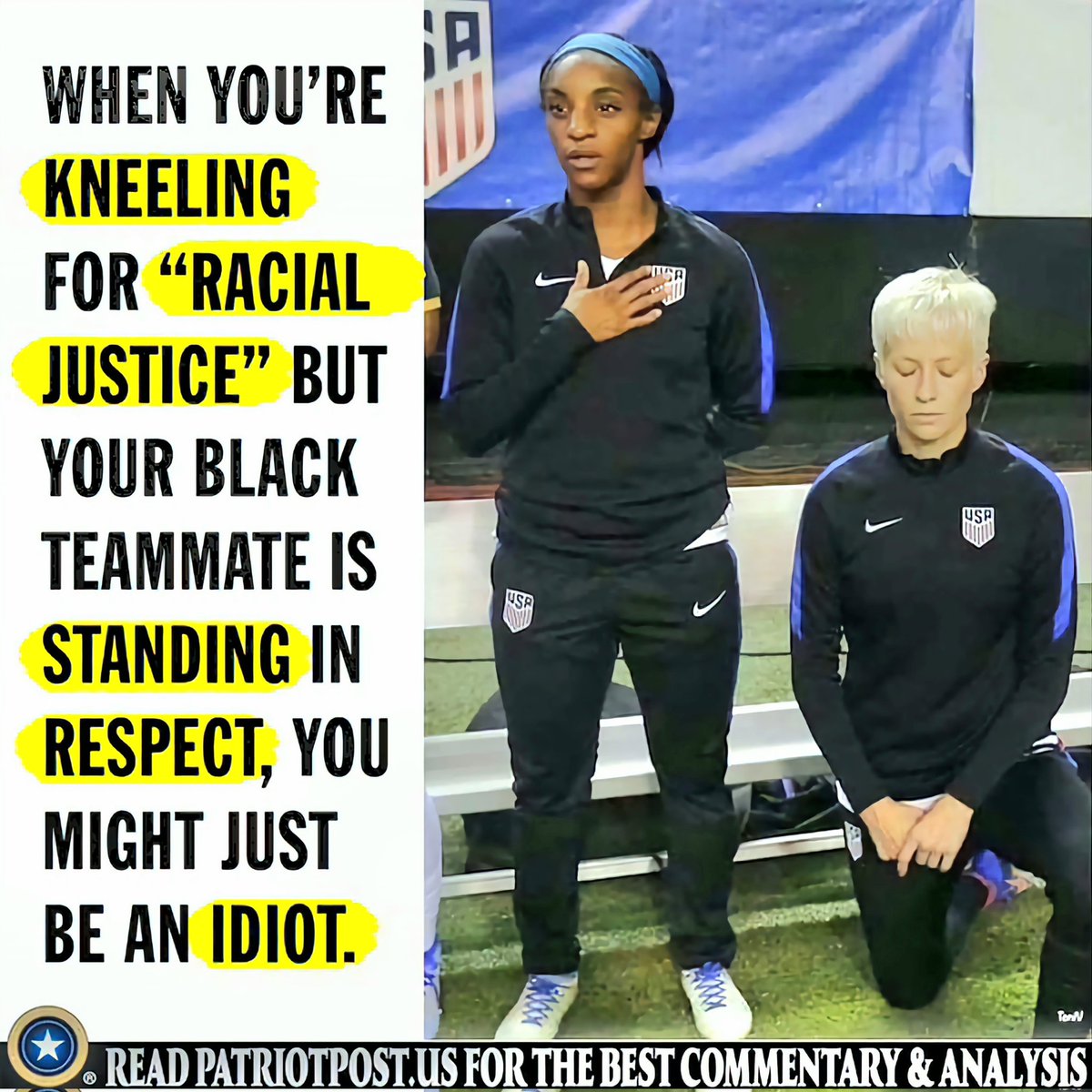 <a href="/its_The_Dr/">Johnny Midnight ⚡️</a> I thought Crapinoe had left already 
She is one of the worst on the left.