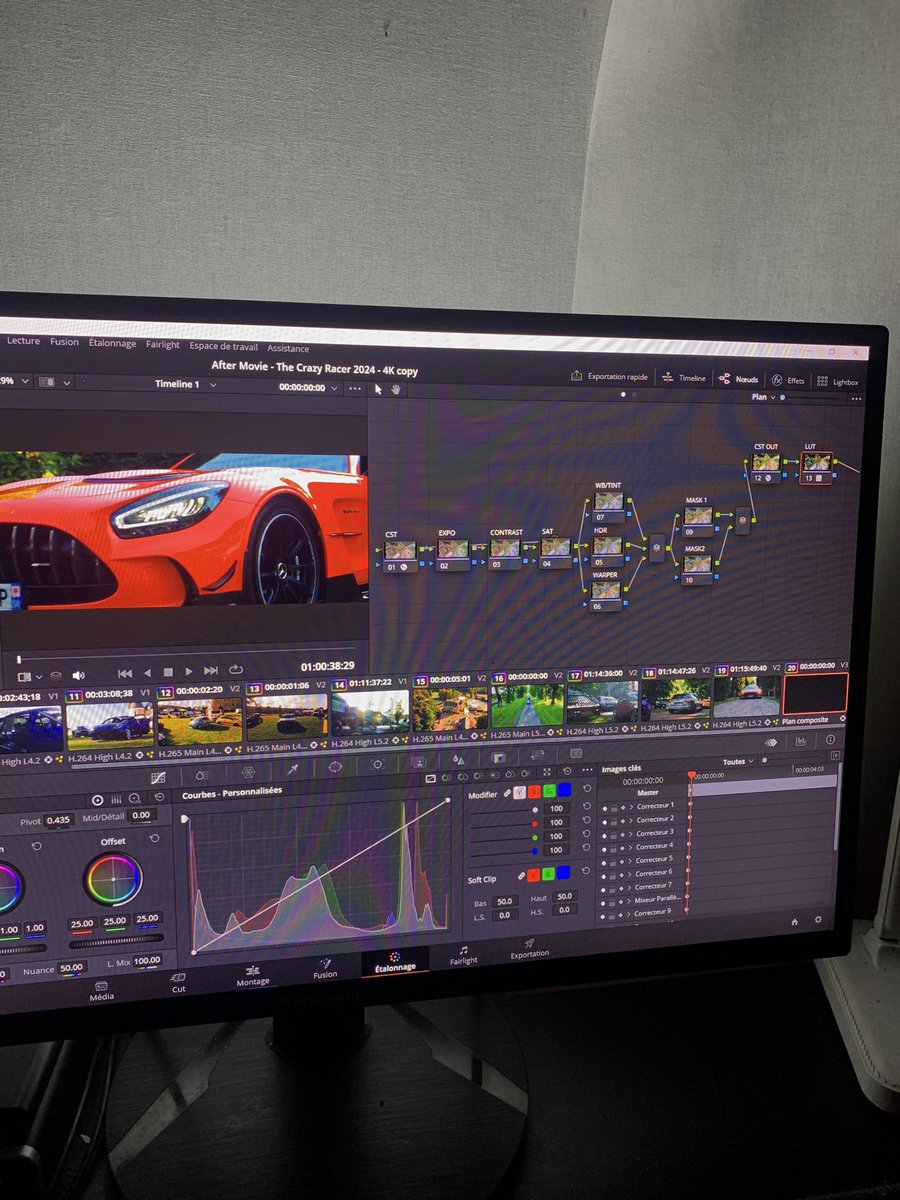 Delazdr's tweet photo. 3h pour bien comprendre comment fonctionne l’espace colorimétrie de DaVinci Resolve Studio i be like 🤡 en plus tout les plan ne sont pas filmé avec la même cam une envie de canner car personne tourné en log 🤡🤡🤡 https://t.co/ePNrniapil
