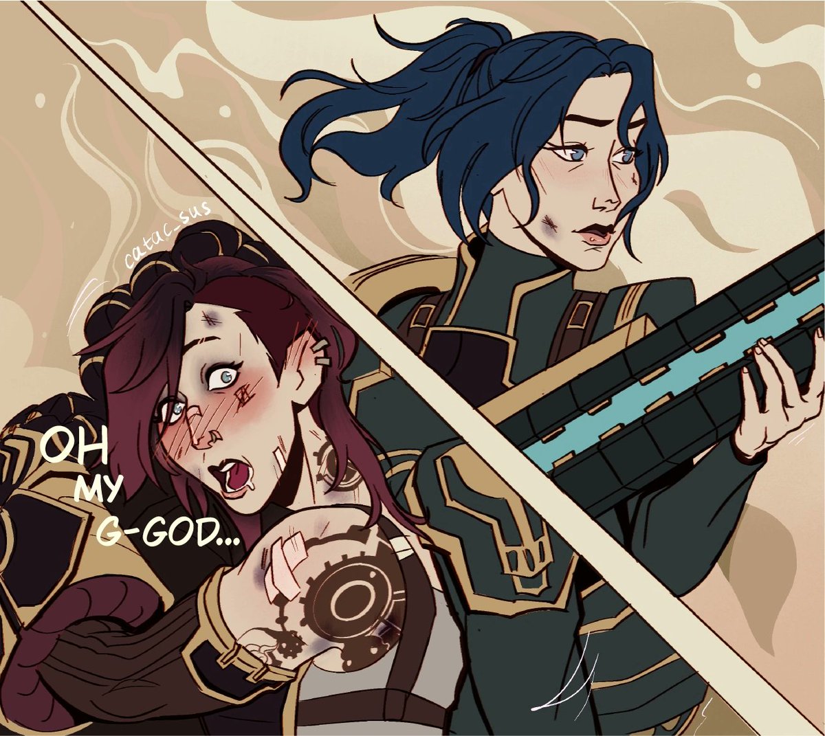catac_sus's tweet photo. Damn, you don't learn from your mistakes, do you? Or do you have a kink for ponytails,Vi?

#arcane #arcane2spoilers #ArcaneSeason2 #caitvi #jinx https://t.co/OapESbdSxE