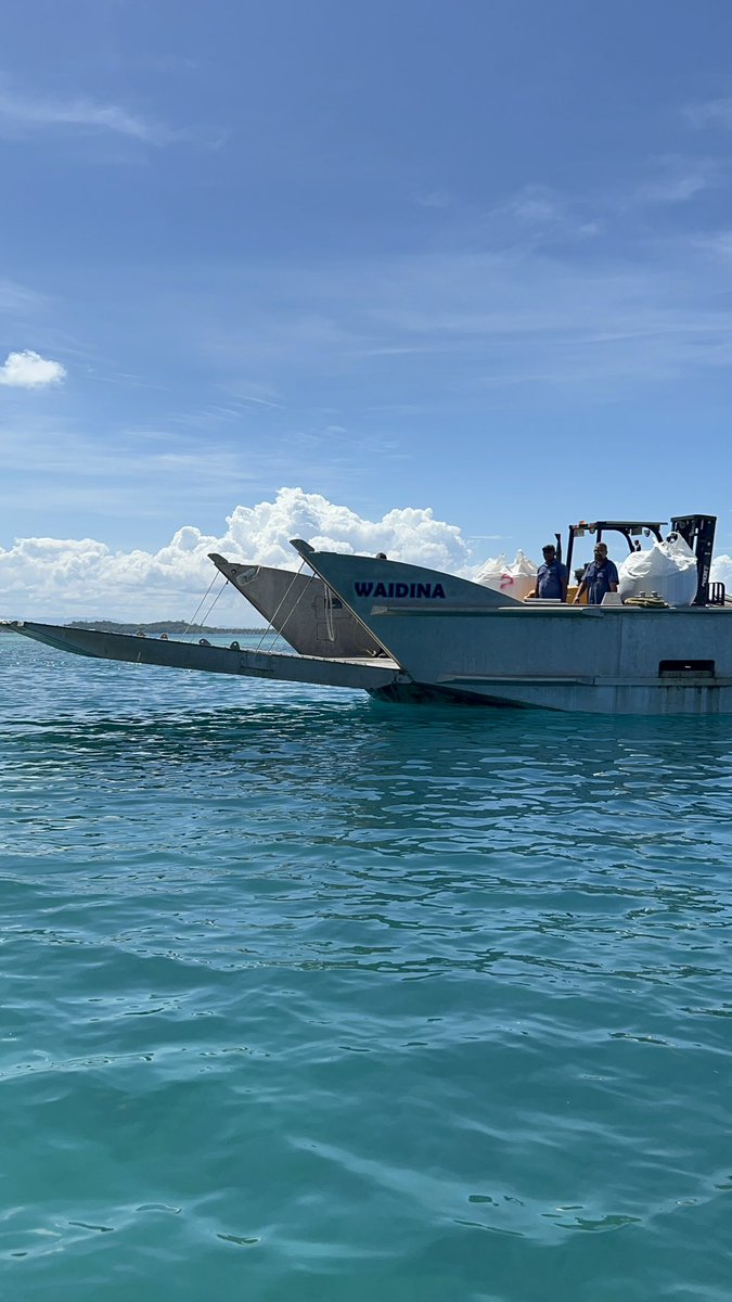 A girl from Naitasiri sees a barge in Malolo named after her district, same time takes a pic and sends it to her father 😂