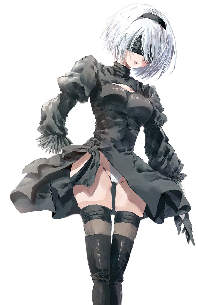 ヨルハ二号B型 「2B #NieRAutomata 」|ִのイラスト