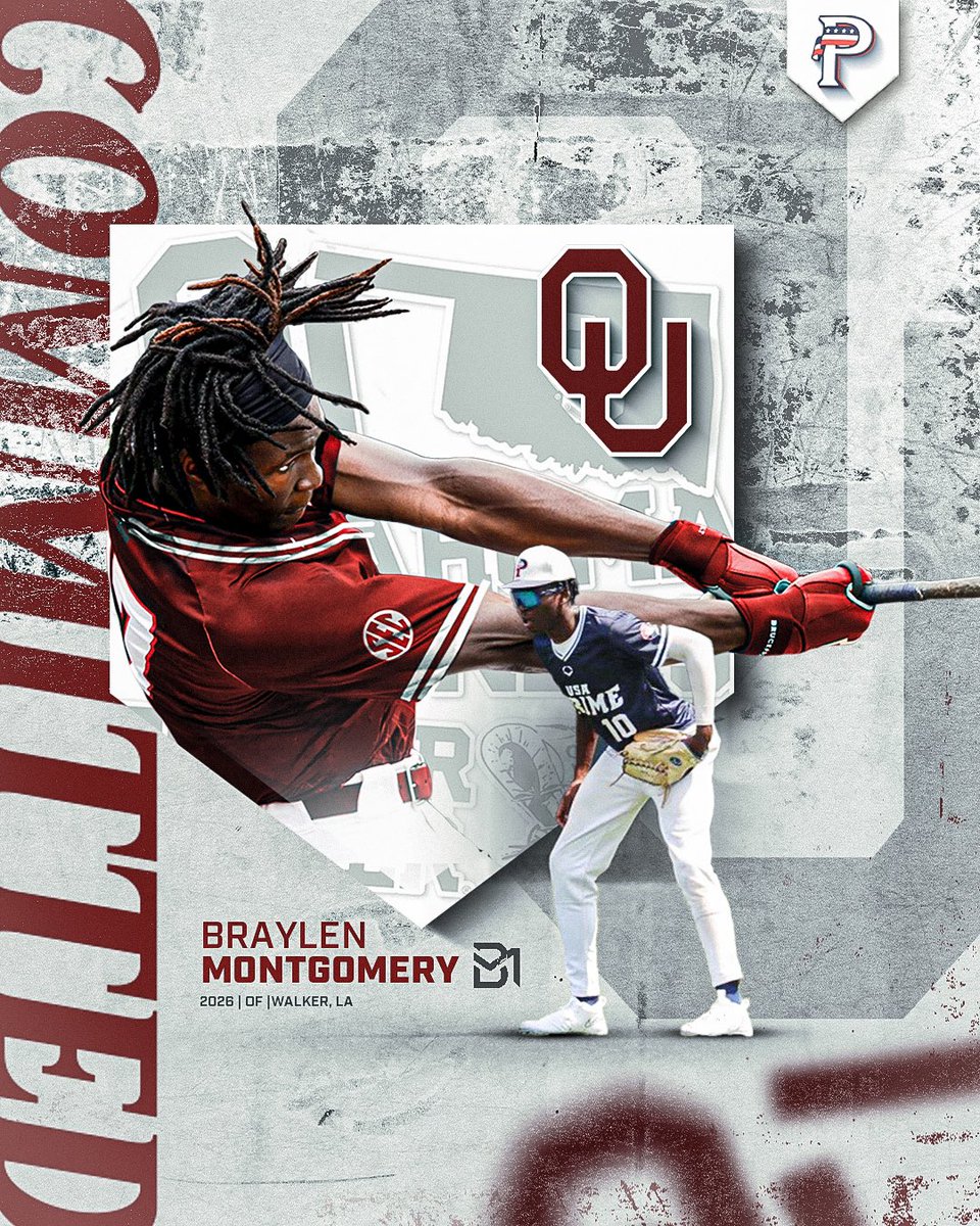USA Prime National Program (@usaprimenat) on Twitter photo Shout out to 2026 OF <a href="/braylenm10/">Braylen Montgomery</a> for committing to <a href="/OU_Baseball/">Oklahoma Baseball</a> ‼️‼️ <a href="/PerfectGameUSA/">Perfect Game USA</a>
#PrimeDude | #PrimeRecruits
📸📸 <a href="/MayhemConcepts/">Devan Eldred</a> Shout out to 2026 OF <a href="/braylenm10/">Braylen Montgomery</a> for committing to <a href="/OU_Baseball/">Oklahoma Baseball</a> ‼️‼️ <a href="/PerfectGameUSA/">Perfect Game USA</a>
#PrimeDude | #PrimeRecruits
📸📸 <a href="/MayhemConcepts/">Devan Eldred</a>