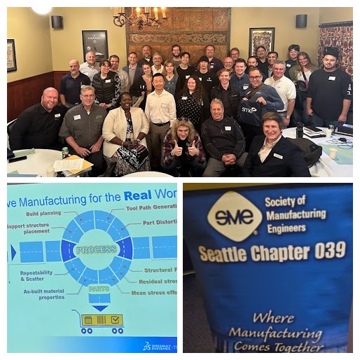 RogerJanssen3DX's tweet photo. Proud to be a member of Seattle SME chapter 39
our Additive Manufacturing round table was a great success . #SME #AdditiveManufacturing #SOLIDWORKS #DDDX https://t.co/Ovp2YKPgth