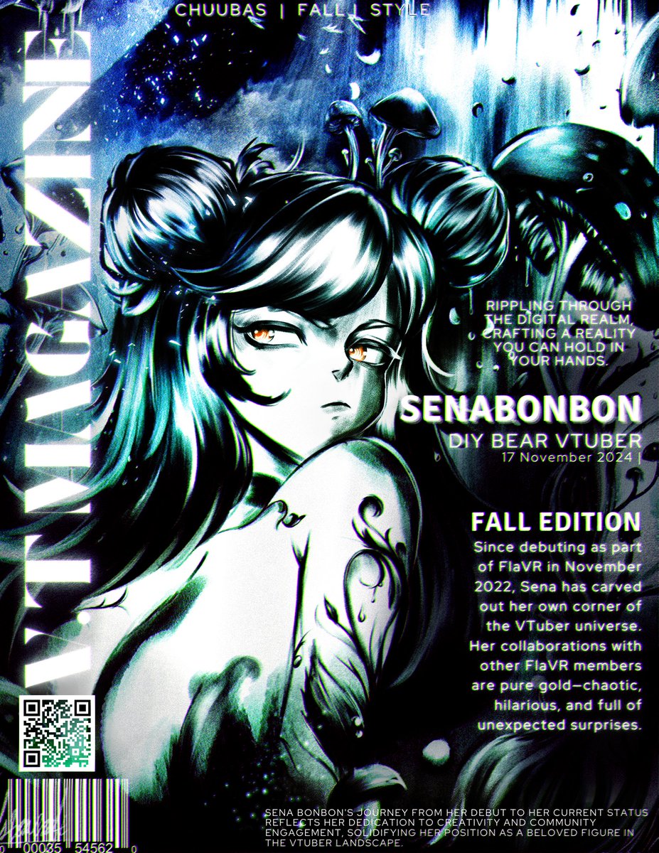 WolstencraftArt's tweet photo. Happy 2nd Anniversary, Sena! 🎉✨ Two years of laughter, love, and unforgettable streams. Keep being the shining star that brings us all together! Enjoy the Magazine cover!  

P.S. Jameson demands more Sena pics... he's impatient,👀❤️

#SenArt
#FlavR 
#MMOARTPG  
#Vtubers https://t.co/popcgRcKbw