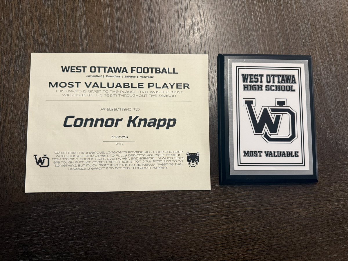 We had our end of the season Banquet this past Tuesday, and I am honored to receive my team's Most Valuable Player Award for the 2024 season!! Thank you so much to all of my teammates and coaches!! <a href="/wopantherscoach/">Pat Collins</a>