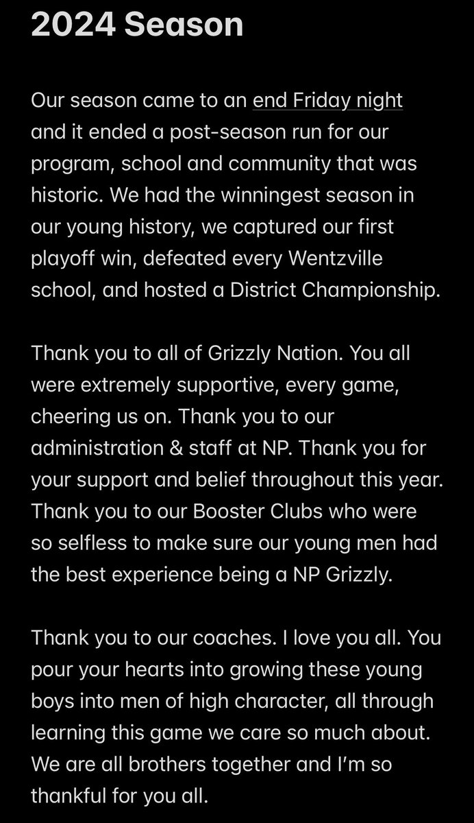North Point Grizzlies Football tweet media