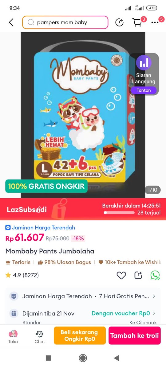 lilalindaw's tweet photo. Diskon Popok Mombaby Pants Jumbo

 https://t.co/sSsk8GTGzA https://t.co/eMlrIanHeV