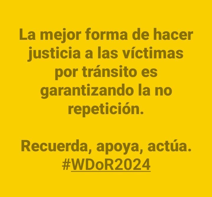 Un sistema insostenible e inseguro de movilidad nos cuesta vidas. Eso no es justo.