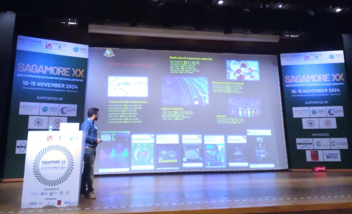 Aijaz Ahmad Dar (@aijazpapers) on Twitter photo Had an opportunity to share our results at @sagamoreXX conference on quantum crystallography at <a href="/ShivNadarUniv/">Shiv Nadar University, Delhi NCR</a>. Thank you <a href="/Partha_Munshi/">Parthapratim Munshi, FRSC</a> for invitation and <a href="/ANRFIndia/">Anusandhan National Research Foundation</a> for the support. <a href="/CrystalKashmir/">Crystal Engineering Lab University of Kashmir</a> <a href="/UoKashmir/">Kashmir University</a> Had an opportunity to share our results at @sagamoreXX conference on quantum crystallography at <a href="/ShivNadarUniv/">Shiv Nadar University, Delhi NCR</a>. Thank you <a href="/Partha_Munshi/">Parthapratim Munshi, FRSC</a> for invitation and <a href="/ANRFIndia/">Anusandhan National Research Foundation</a> for the support. <a href="/CrystalKashmir/">Crystal Engineering Lab University of Kashmir</a> <a href="/UoKashmir/">Kashmir University</a>