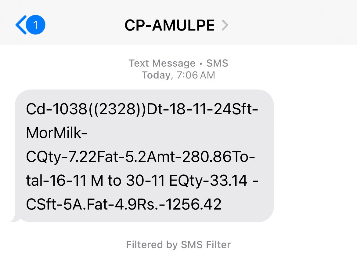 thejoyinspector's tweet photo. @Amul_Coop I get this message every day and night since I bought my new number! Can you remove my number from your broadcast? https://t.co/CO3cI3qsbo