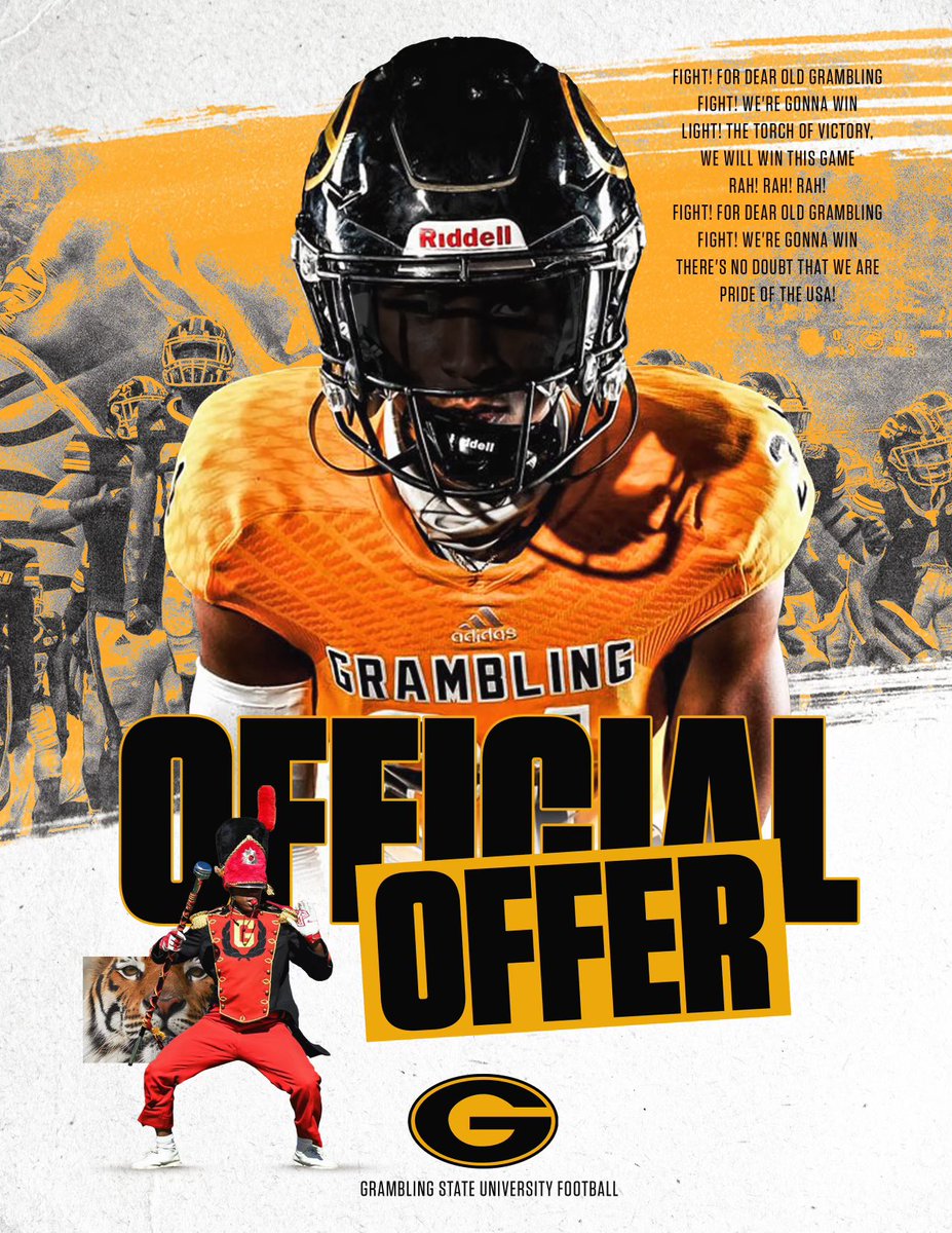 TommyHalgrim1's tweet photo. After a great conversation with @teamnix3k , I am blessed to announce I have received my third D1 scholarship offer from Grambling State University! @CoachSirianni https://t.co/n0gO2SMpnR