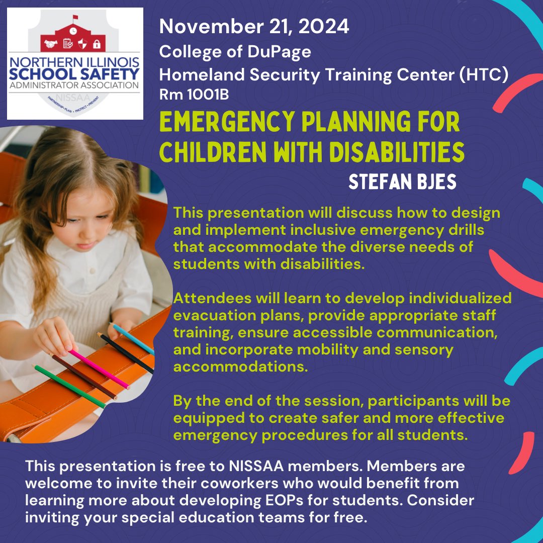 Dr. Nicole Spatafore (@spatty4) on Twitter photo Looking forward to our NISSAA meeting this month to learn more about how to enhance Emergency Operation Plans to be inclusive. <a href="/NISSAASafety/">NISSAA Northern IL School Safety</a> Looking forward to our NISSAA meeting this month to learn more about how to enhance Emergency Operation Plans to be inclusive. <a href="/NISSAASafety/">NISSAA Northern IL School Safety</a>