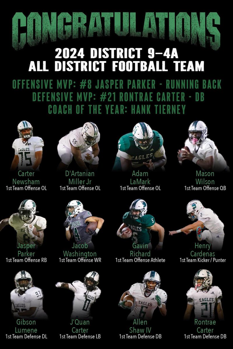 1st Team All District Offensive Lineman 
#AllDistrict #OLINE #Blessed #DOMERUN #GODDID